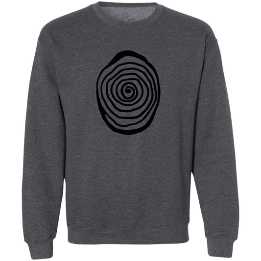 Asset 3@4x Amazing Gallery Hypnotica Icon_Black_Pullover Crewneck Sweatshirt 8 oz (Closeout)