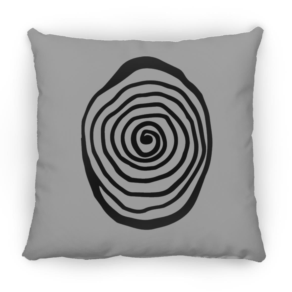 Amazing Galery Hypnotica Icon Black Medium Square Pillow