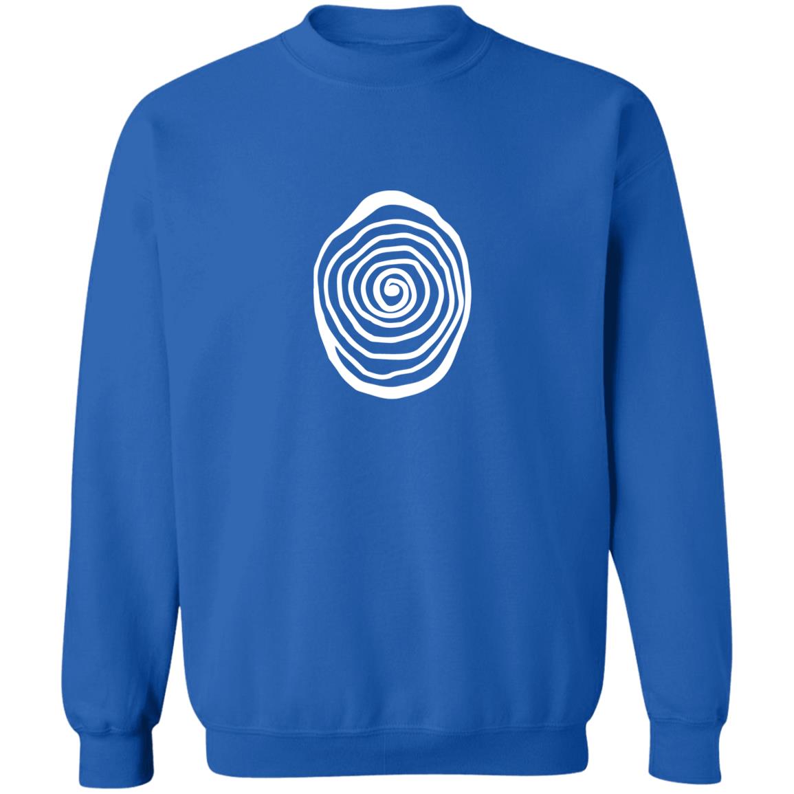 Asset 4@4x Amazing Gallery Hypnotica Icon_White_ Pullover Crewneck Sweatshirt 8 oz (Closeout)