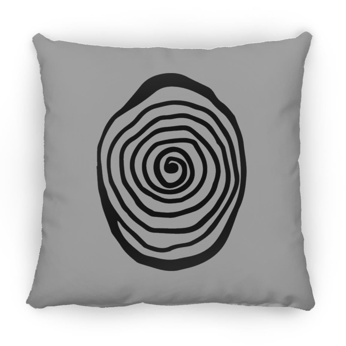 Amazing Galery Hypnotica Icon Black ZP18 Large Square Pillow