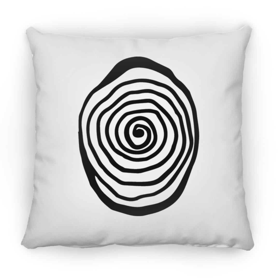 Amazing Galery Hypnotica Icon Black Small Square Pillow