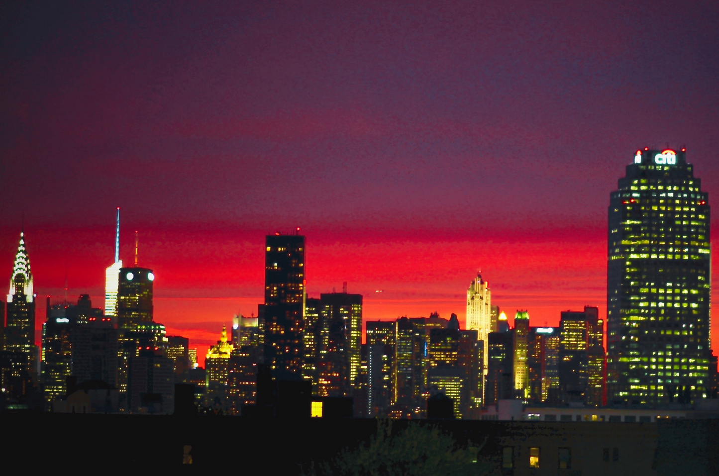 From My Window In N.Y.C. 7_Juno Black_ Landscape Canvas .75in Frame