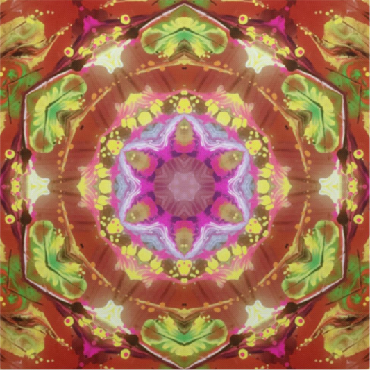 Hypnotic kaleidoscope._Alejandro Gordillo_ Deluxe Square Canvas 1.5in Frame