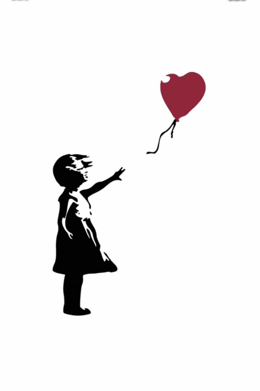 Banksy The Girl with a Red Balloon Artwork Poster