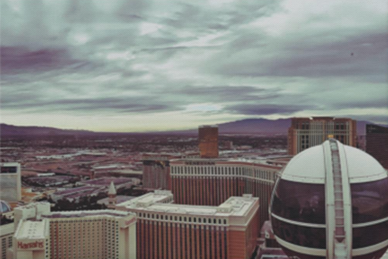 From the top of the Wheel:Vegas _Juno Black_ Deluxe Landscape Canvas 1.5in Frame