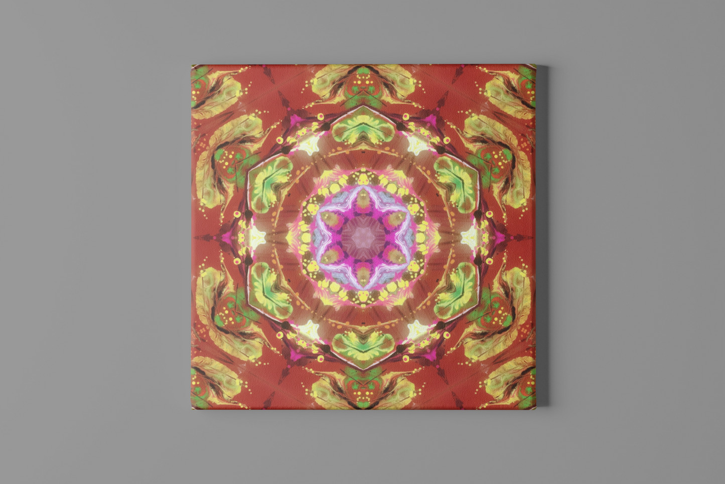 Introducing "Hypnotic Kaleidoscope" by Alejandro Gordillo. Wrapped Canvas