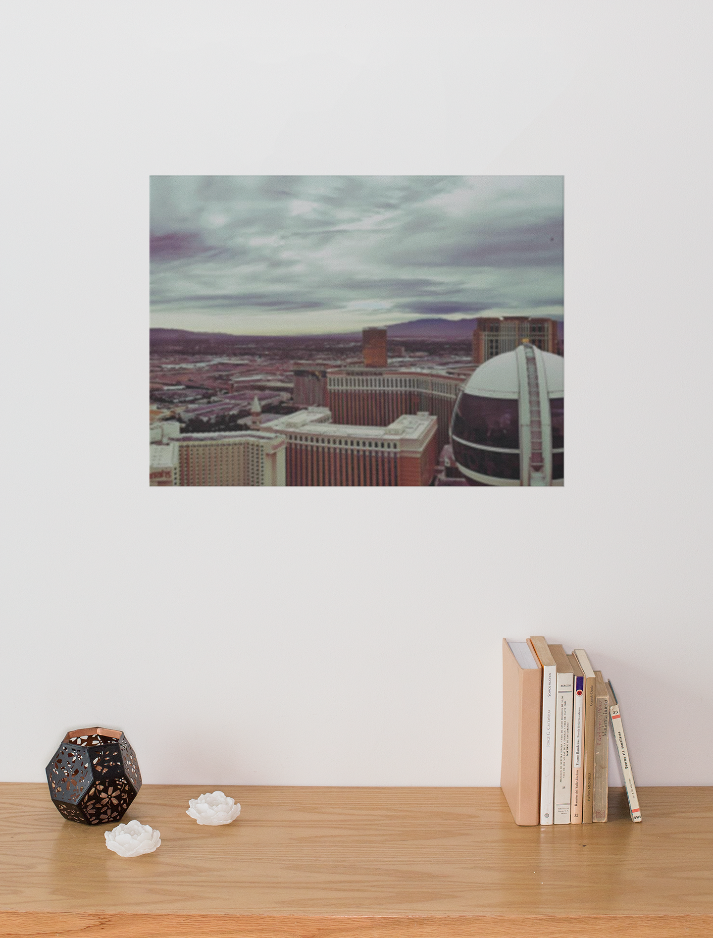 From the top of the Wheel:Vegas _Juno Black_ Deluxe Landscape Canvas 1.5in Frame